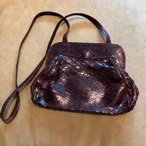 Small Brown Snakeskin Women's Bag